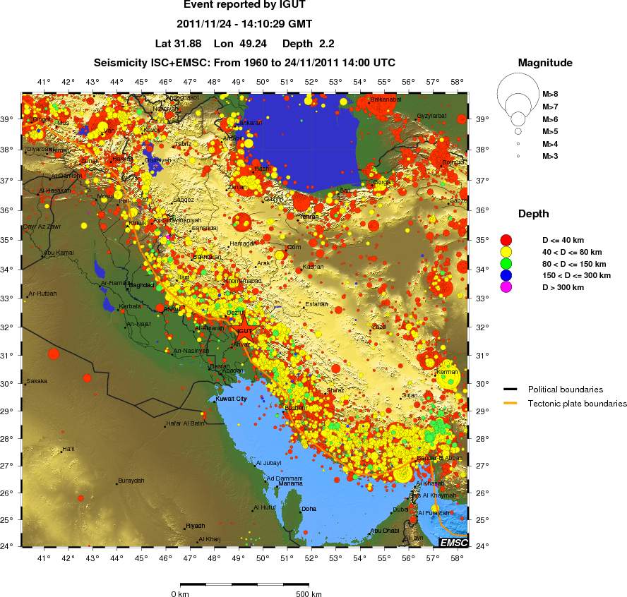 wide historical seismicity