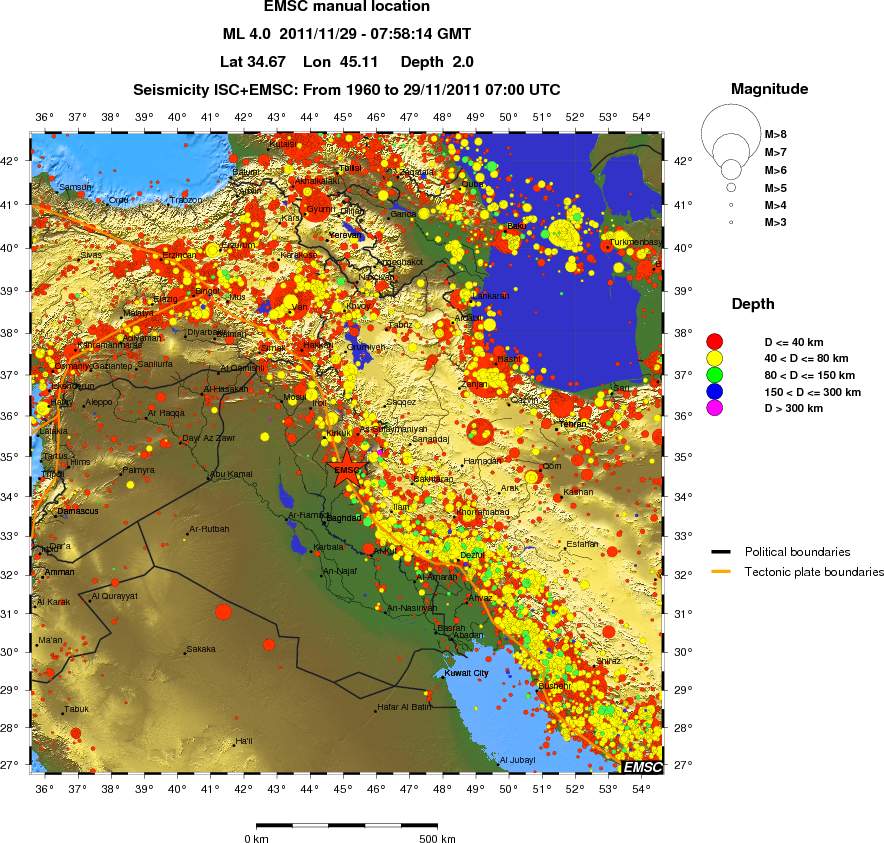 wide historical seismicity