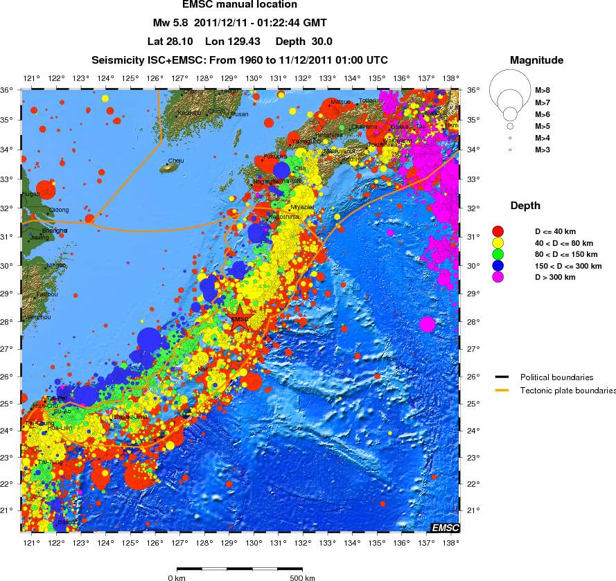 wide historical seismicity