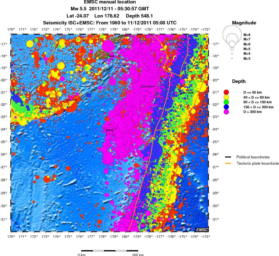 wide historical seismicity