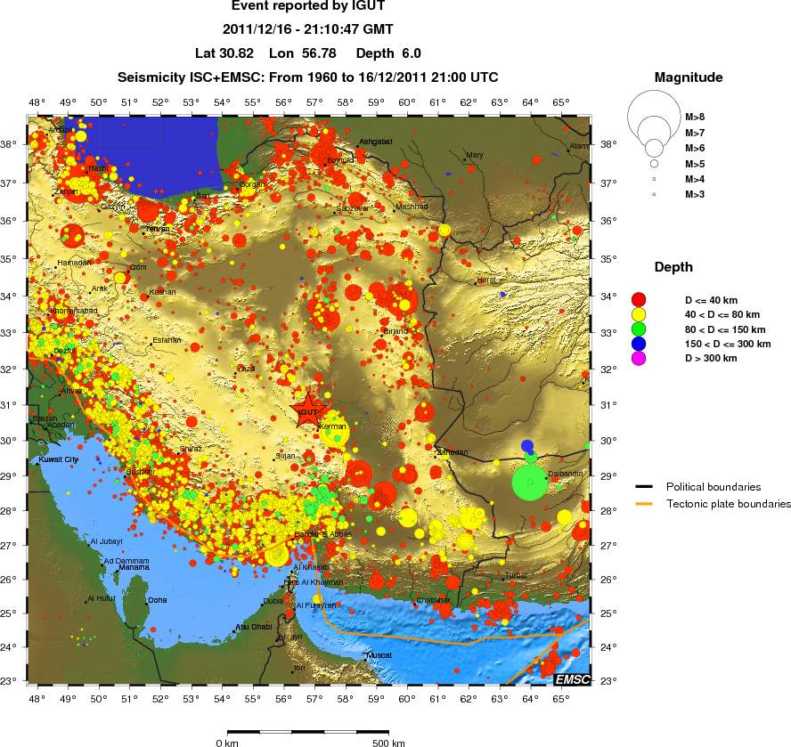 wide historical seismicity