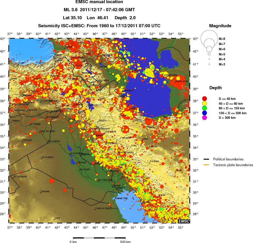 wide historical seismicity