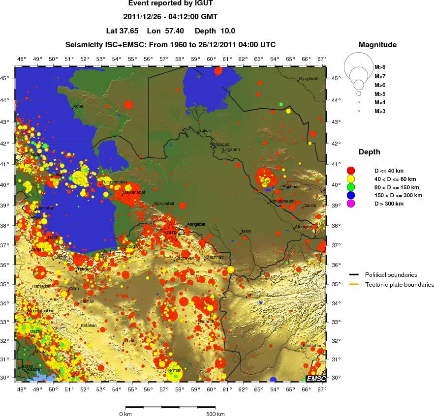 wide historical seismicity