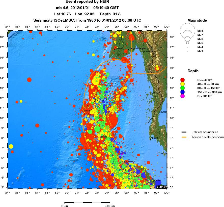 wide historical seismicity