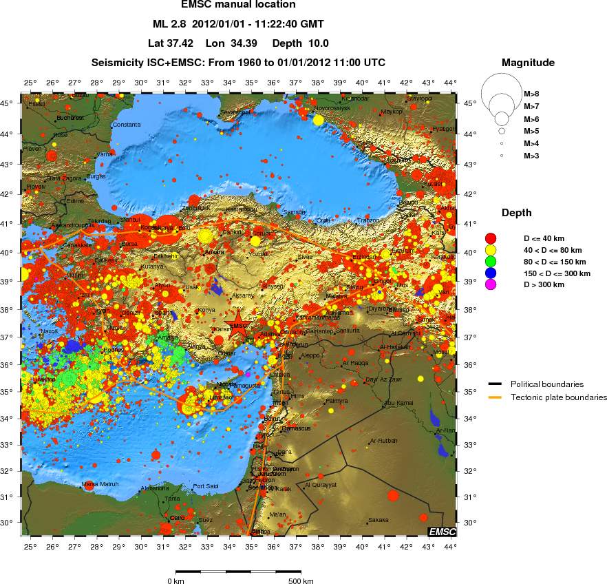 wide historical seismicity