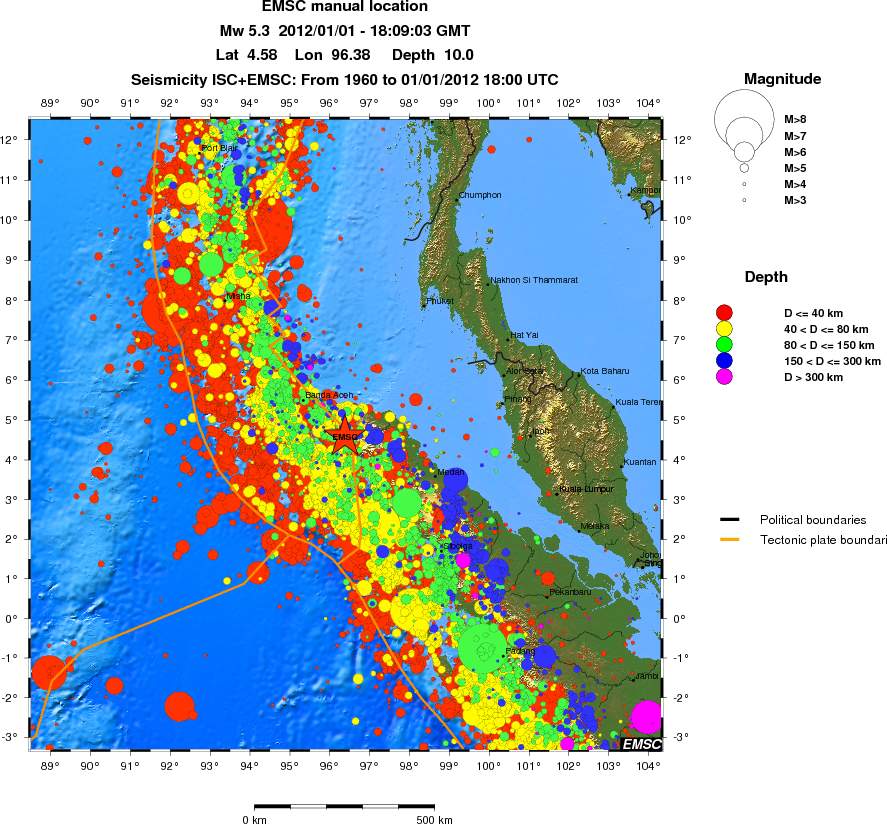 wide historical seismicity
