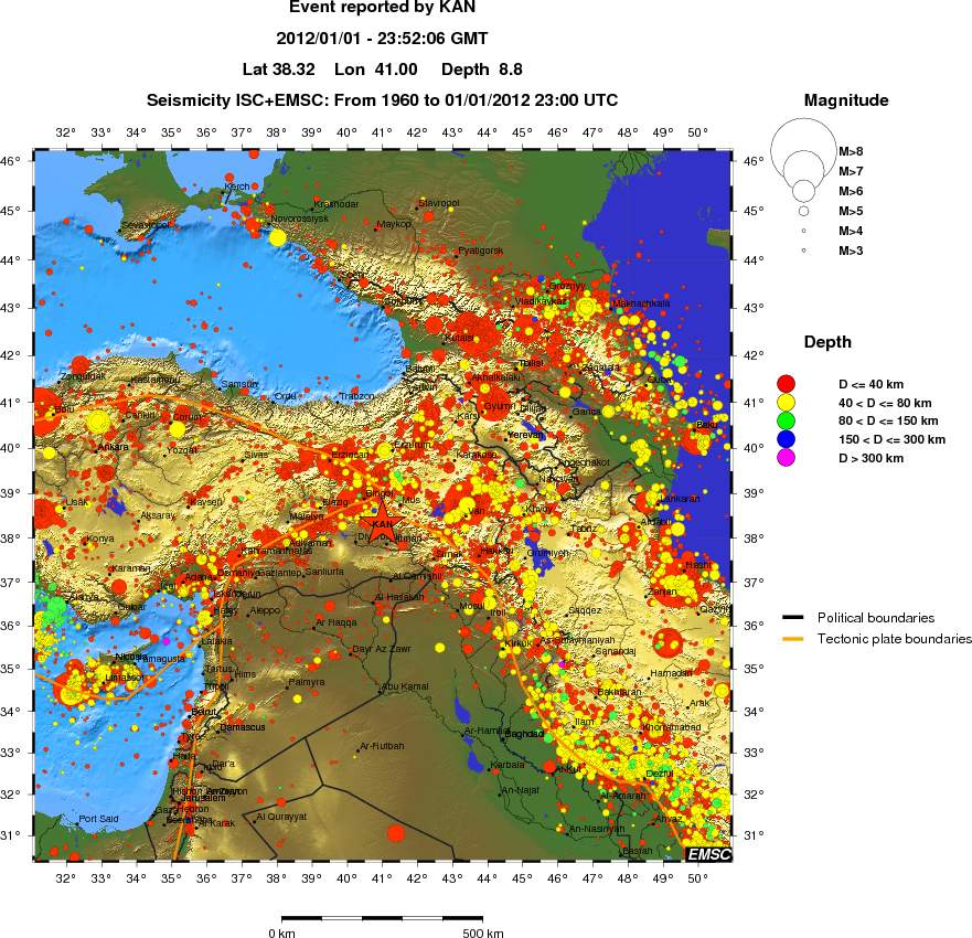 wide historical seismicity