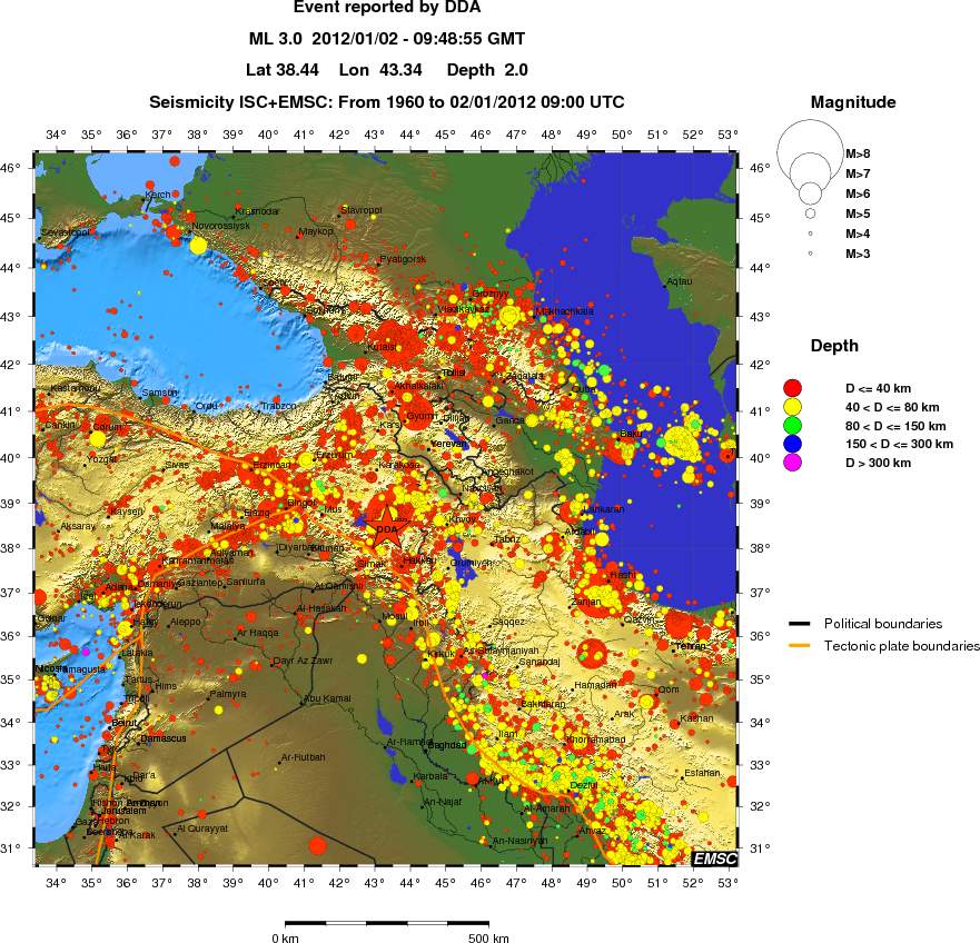 wide historical seismicity