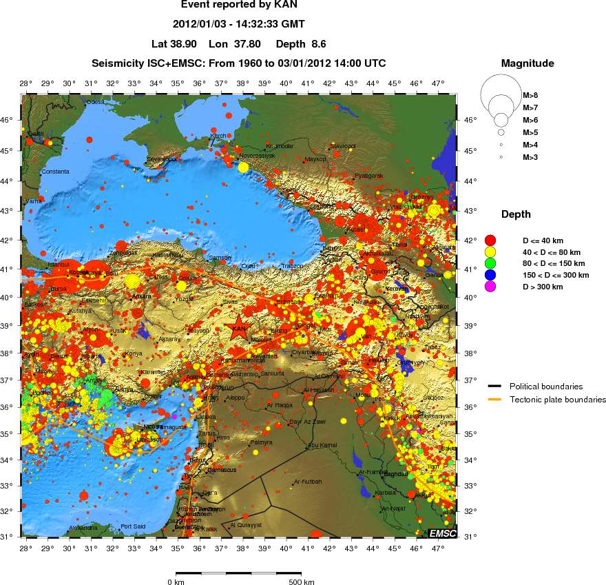wide historical seismicity