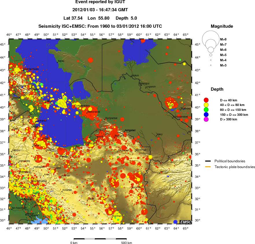 wide historical seismicity