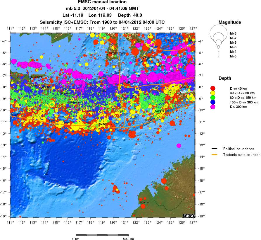 wide historical seismicity