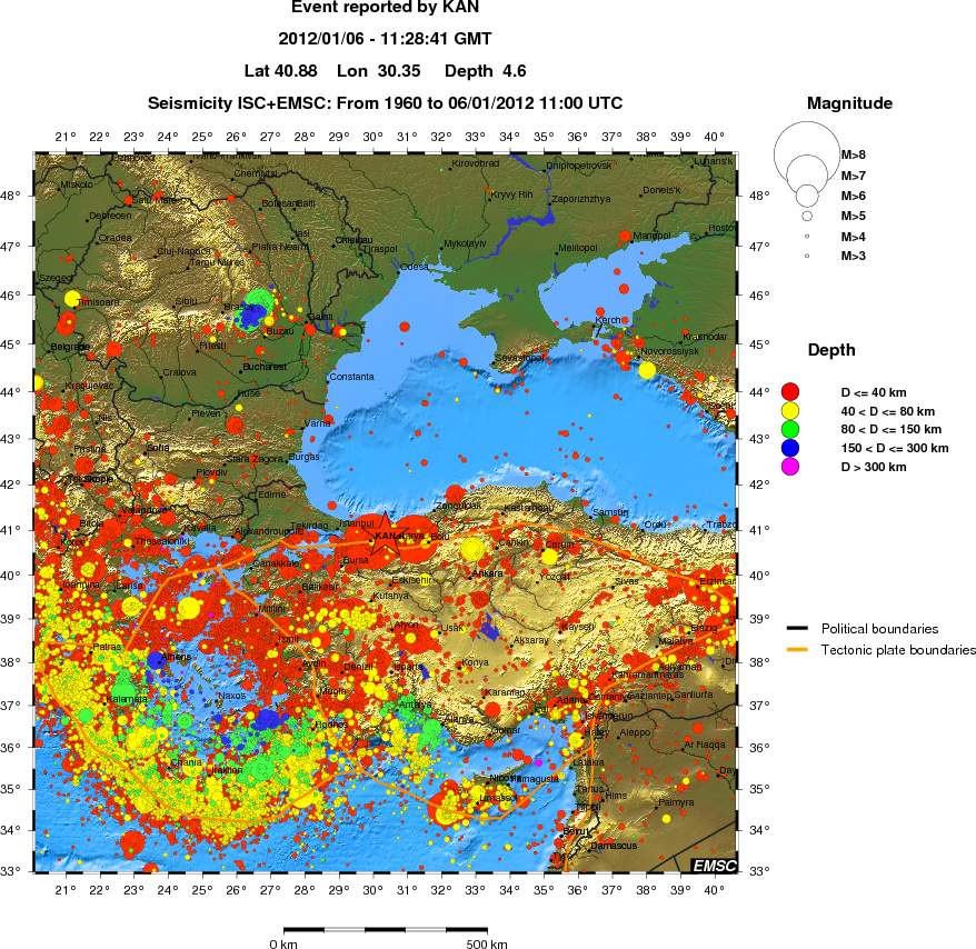 wide historical seismicity