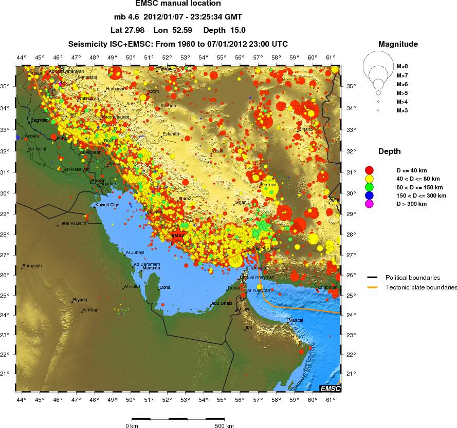 wide historical seismicity