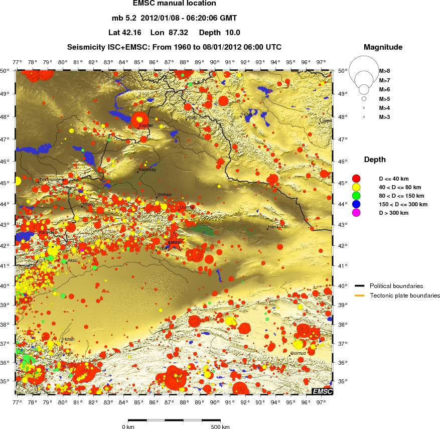 wide historical seismicity