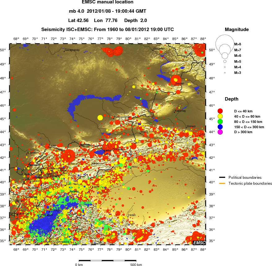 wide historical seismicity