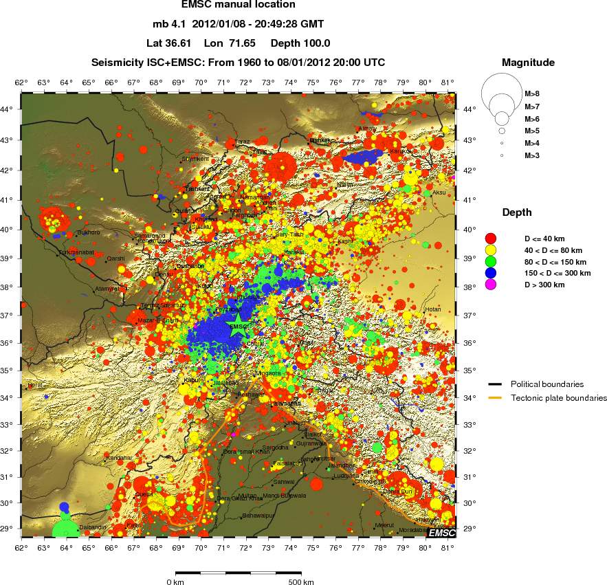 wide historical seismicity