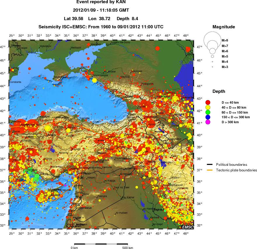 wide historical seismicity