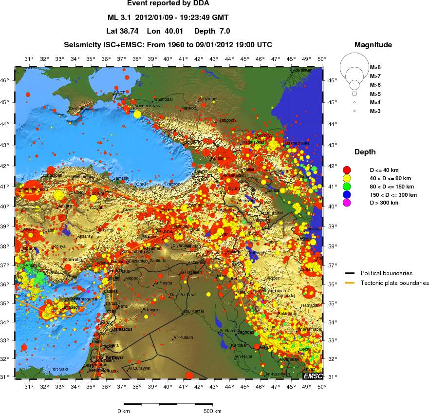 wide historical seismicity