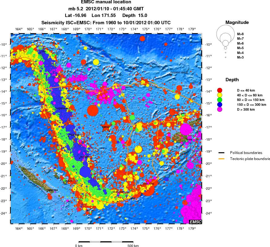 wide historical seismicity