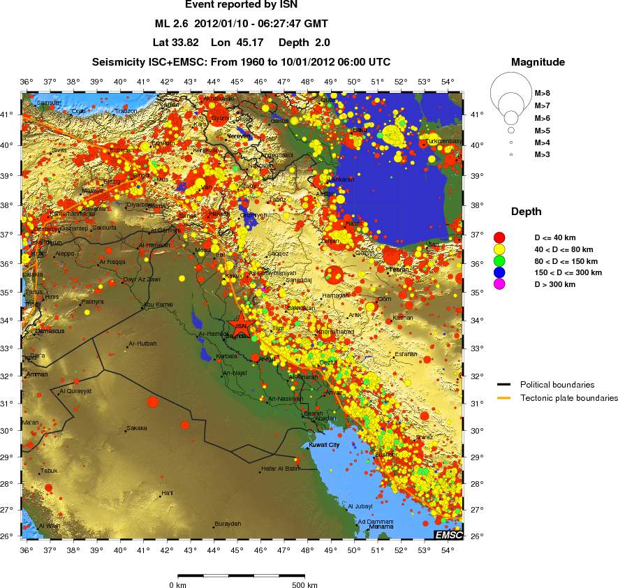 wide historical seismicity