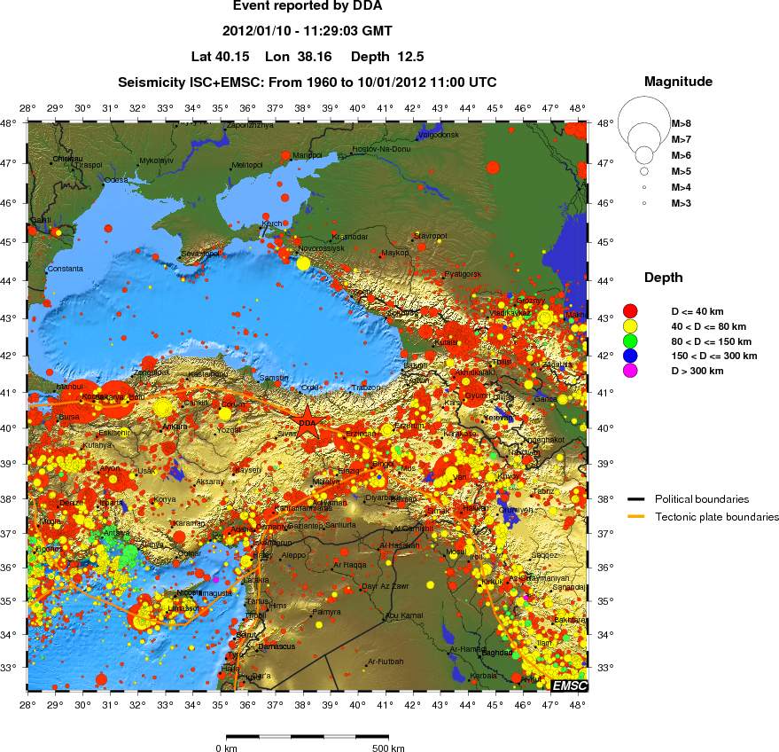 wide historical seismicity
