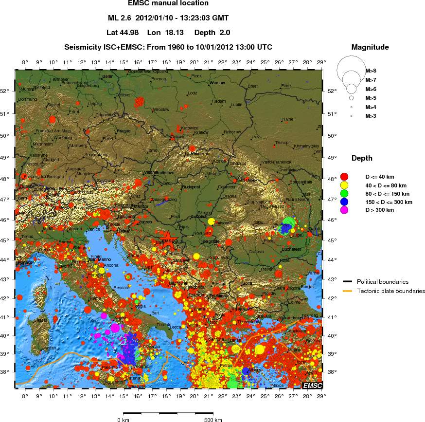 wide historical seismicity