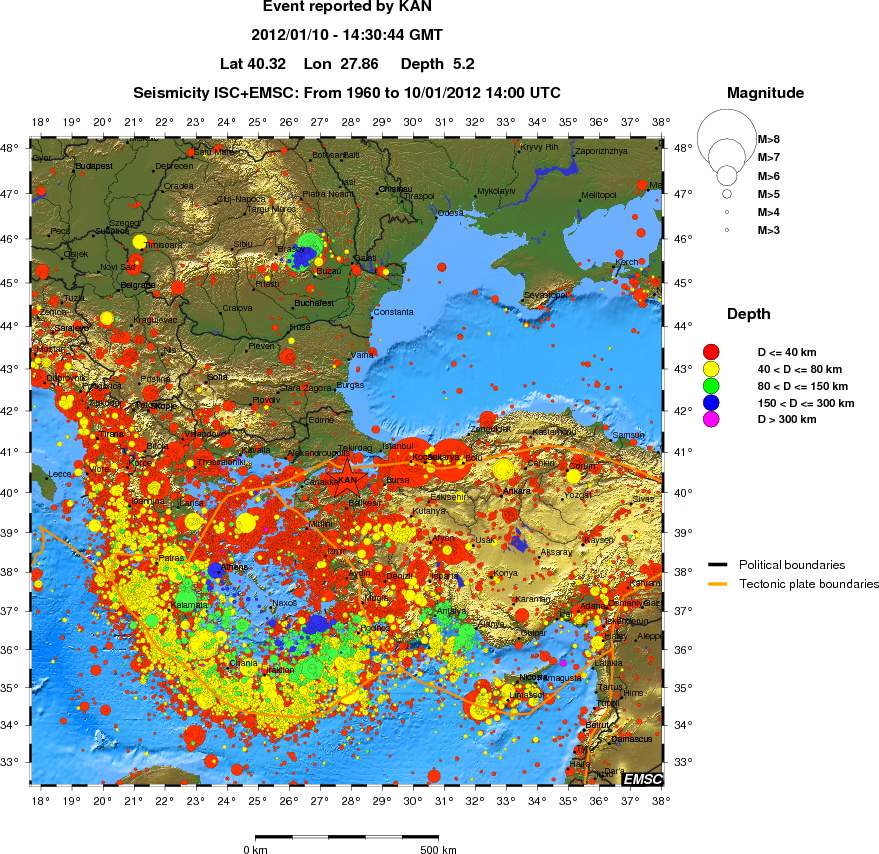 wide historical seismicity