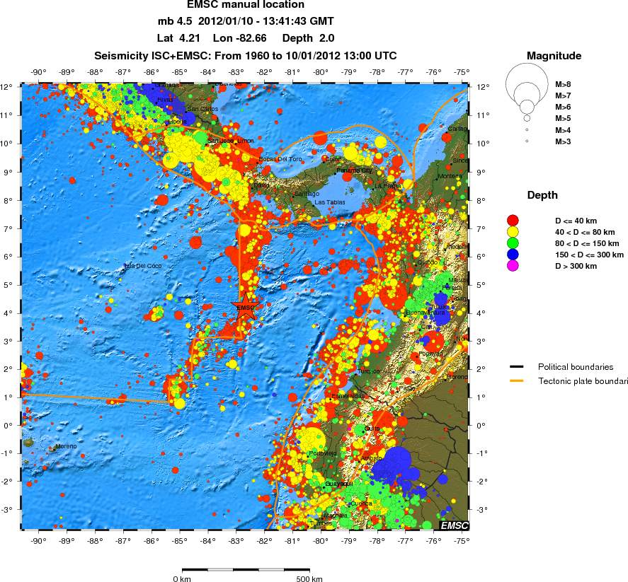 wide historical seismicity