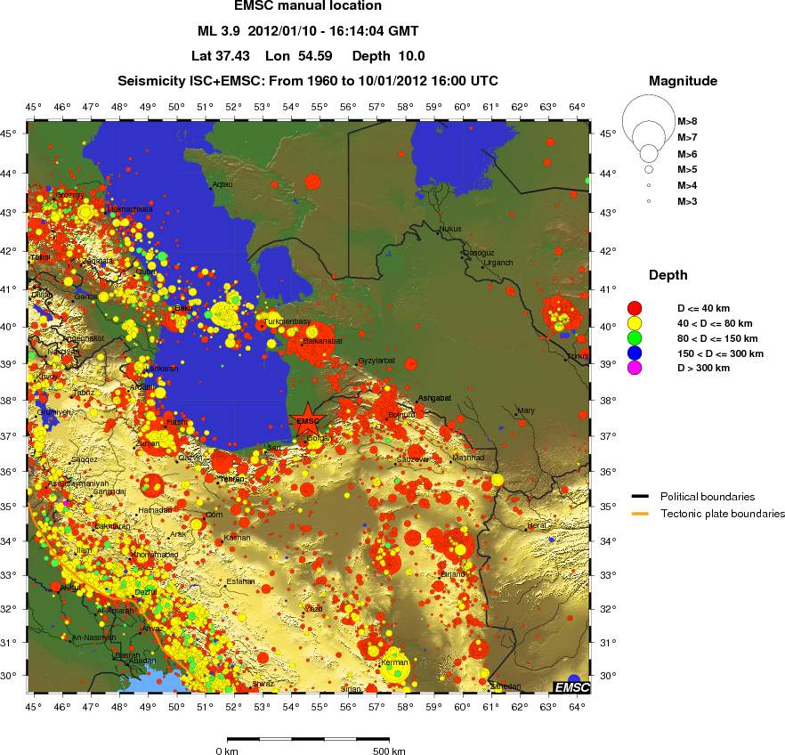 wide historical seismicity