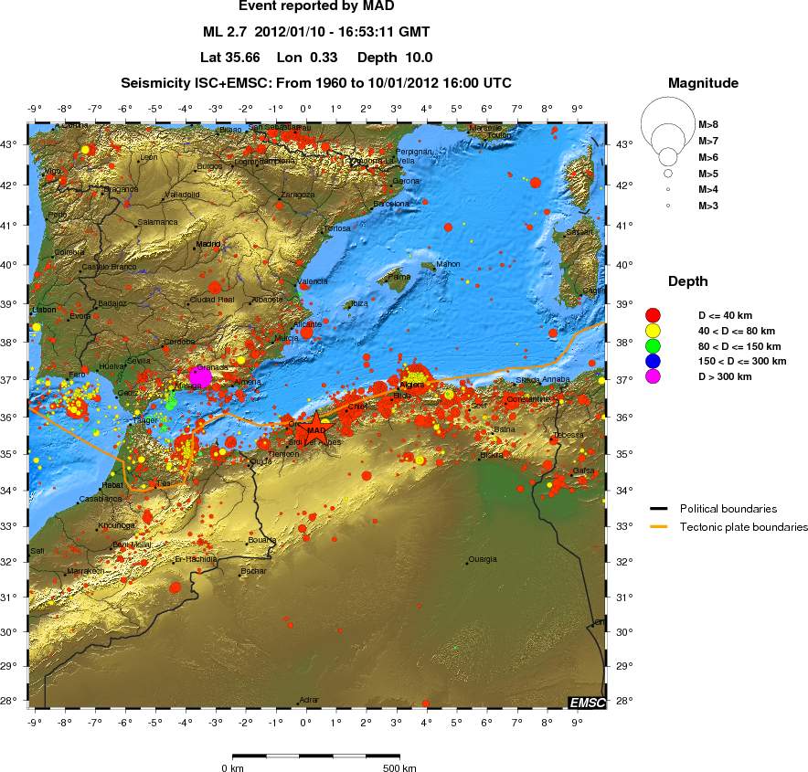 wide historical seismicity