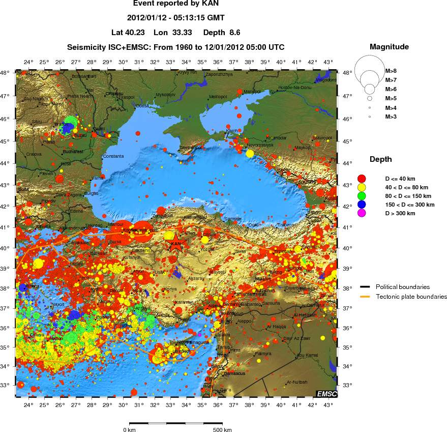 wide historical seismicity