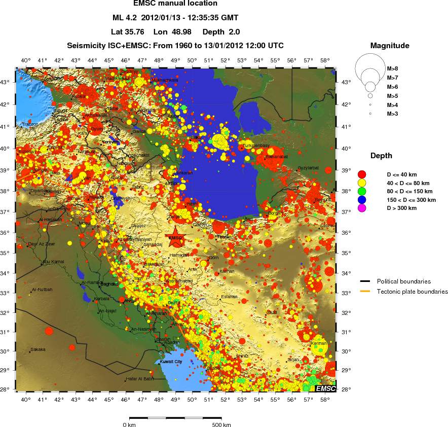 wide historical seismicity