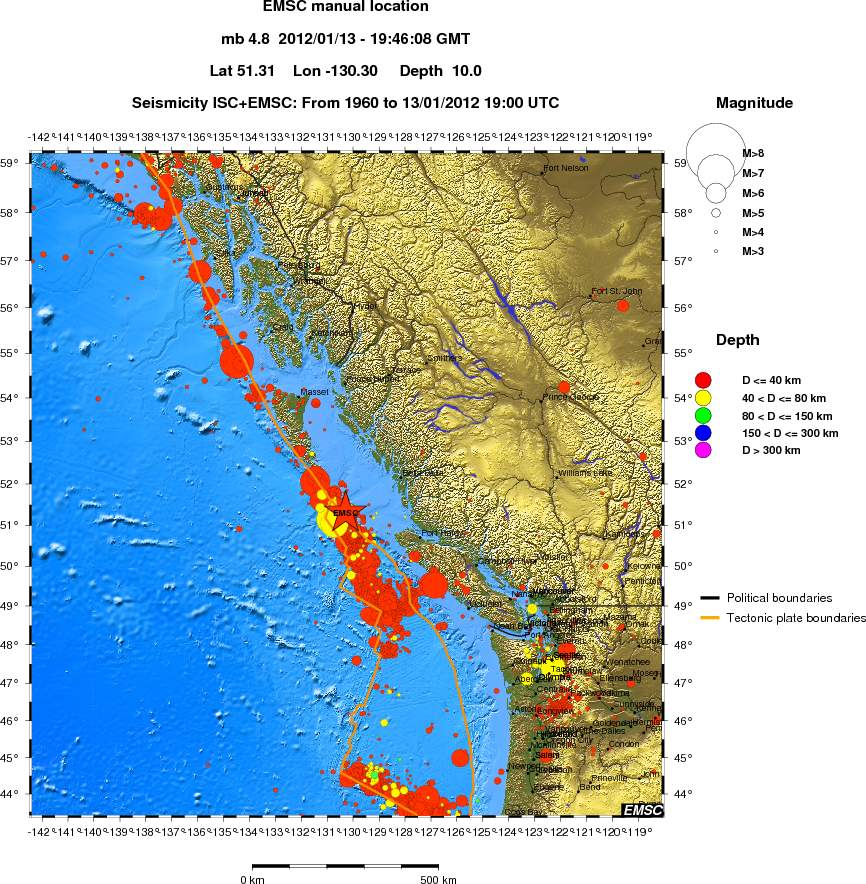 wide historical seismicity