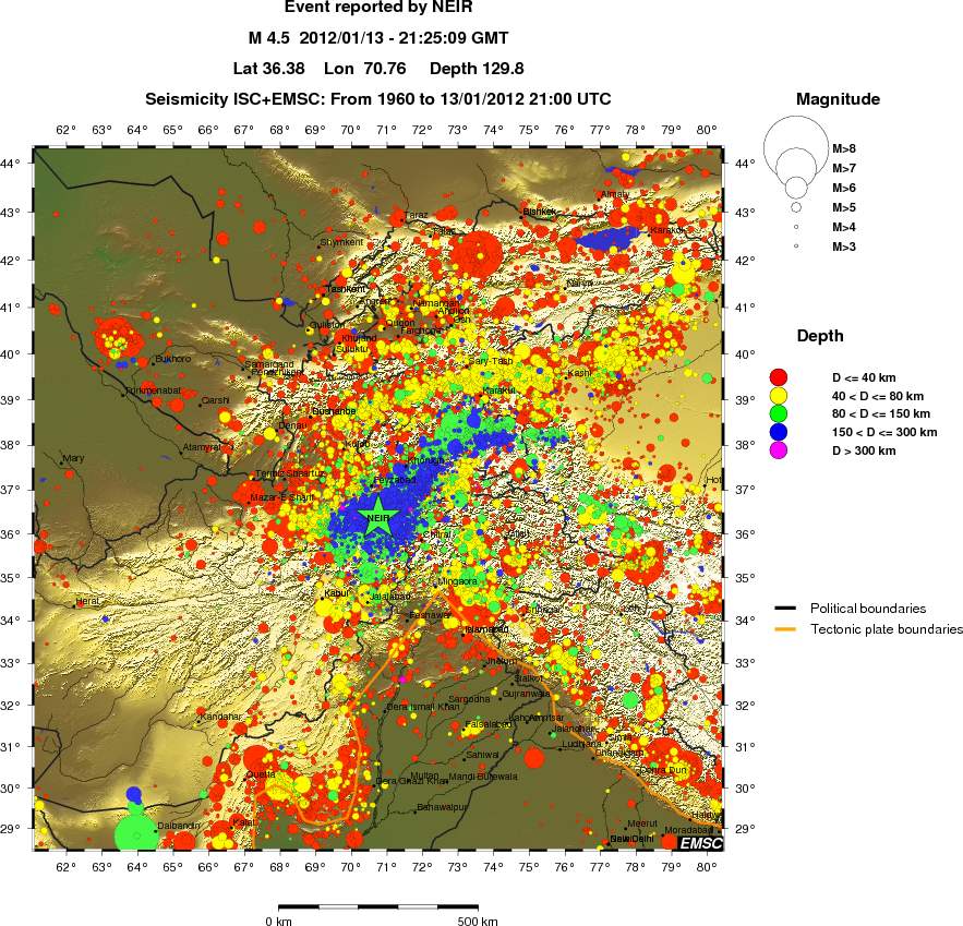 wide historical seismicity