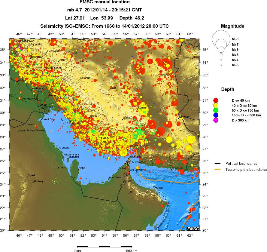 wide historical seismicity