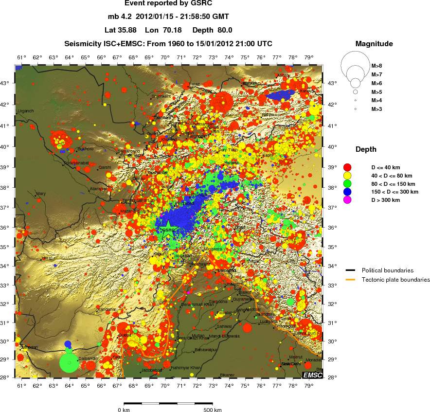 wide historical seismicity