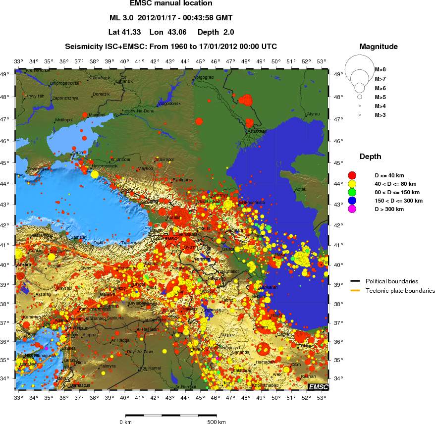 wide historical seismicity