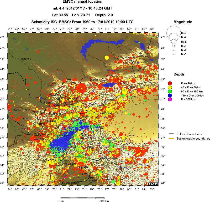 wide historical seismicity