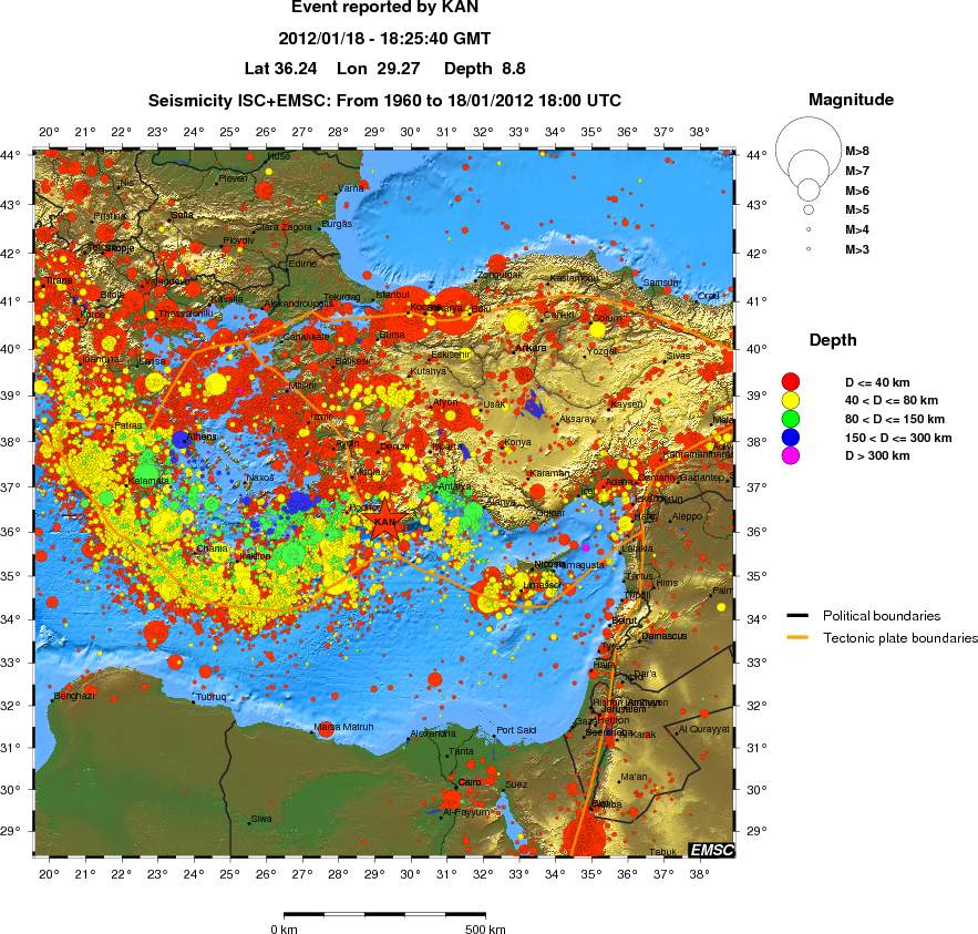 wide historical seismicity