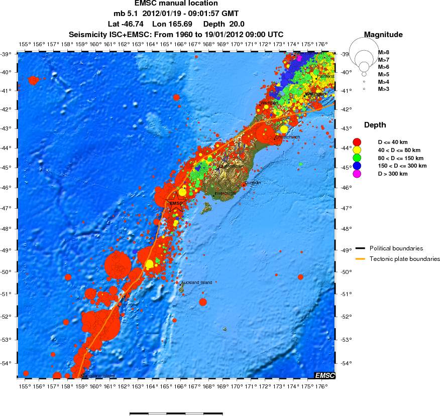 wide historical seismicity