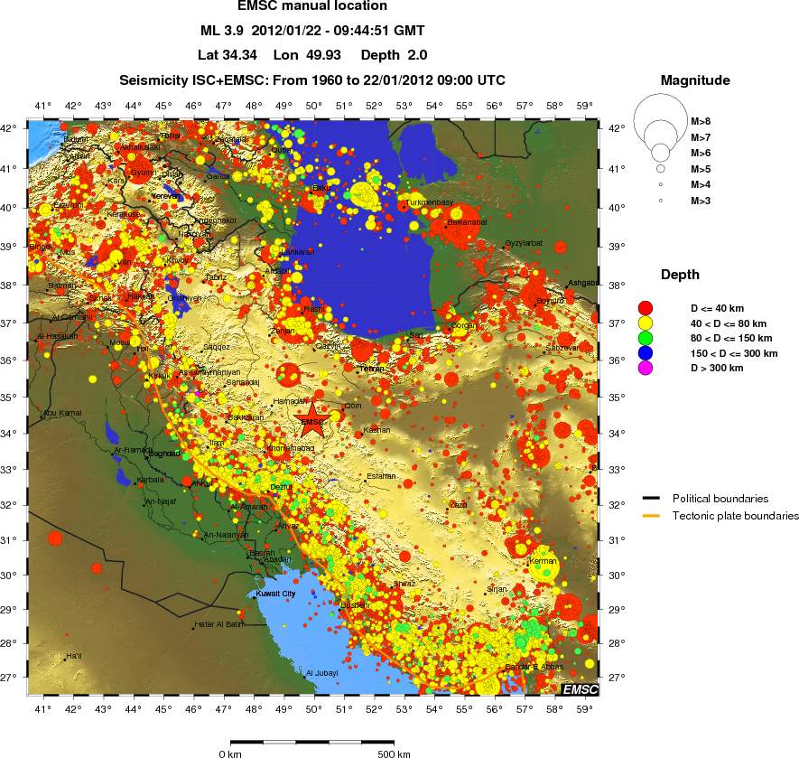 wide historical seismicity