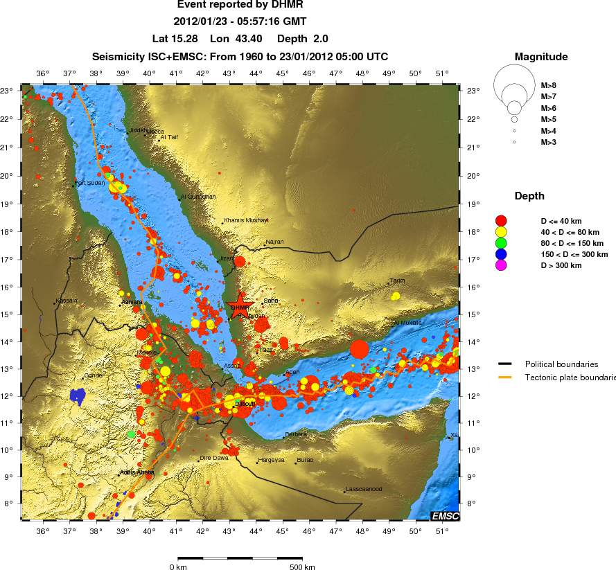 wide historical seismicity