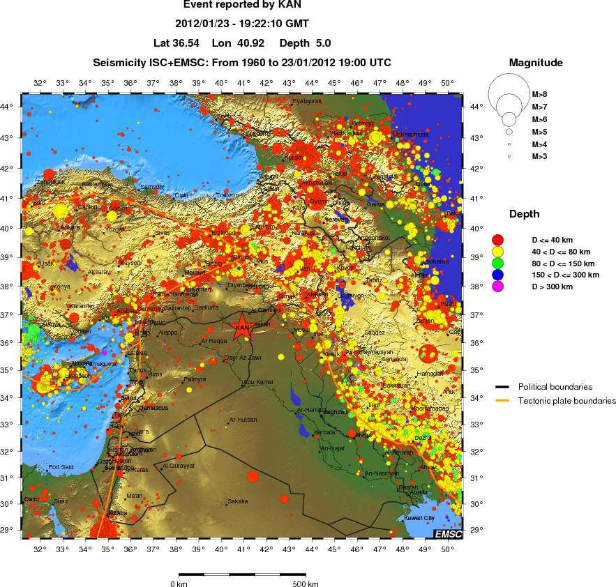 wide historical seismicity