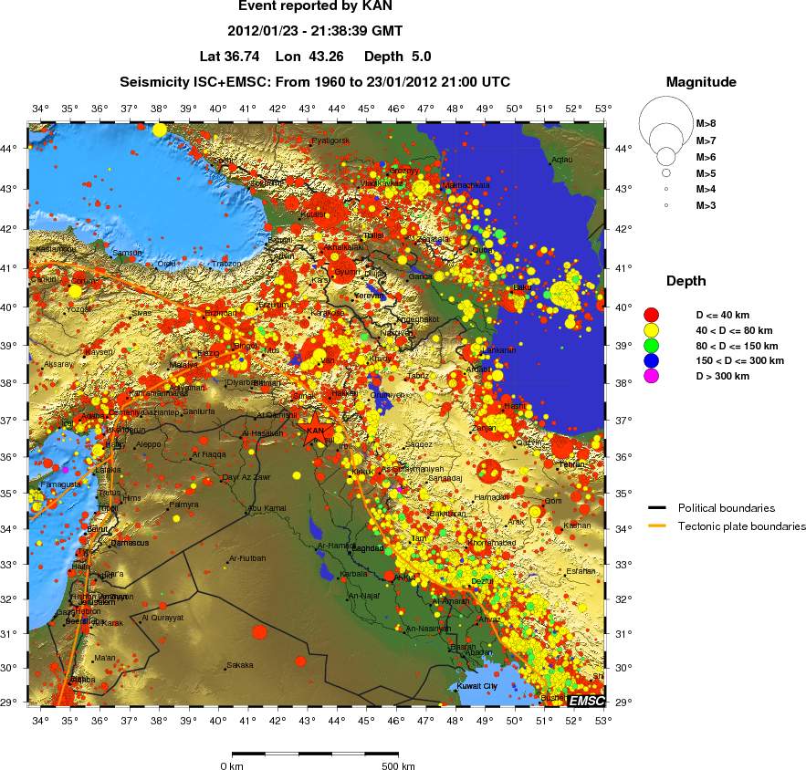 wide historical seismicity
