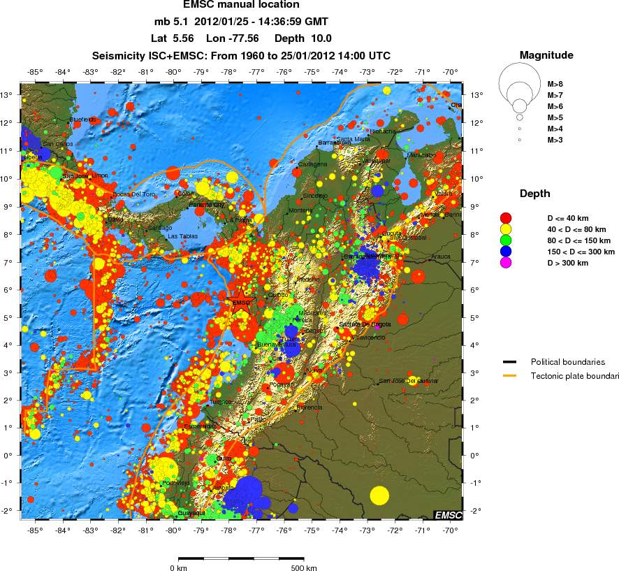 wide historical seismicity