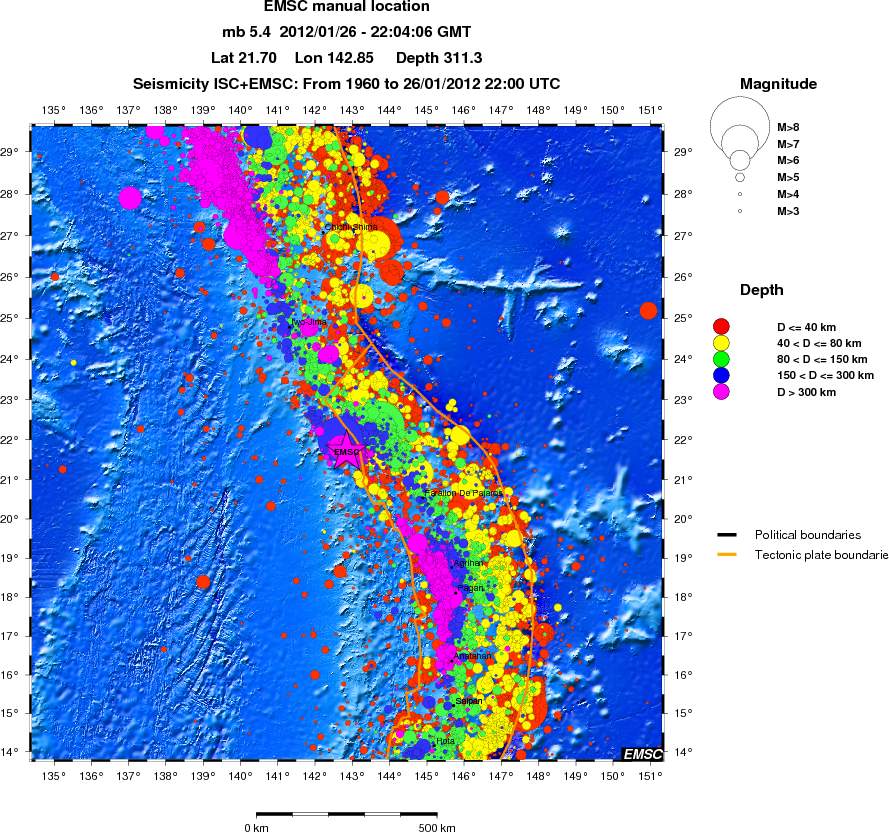 wide historical seismicity