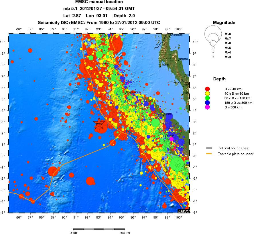 wide historical seismicity