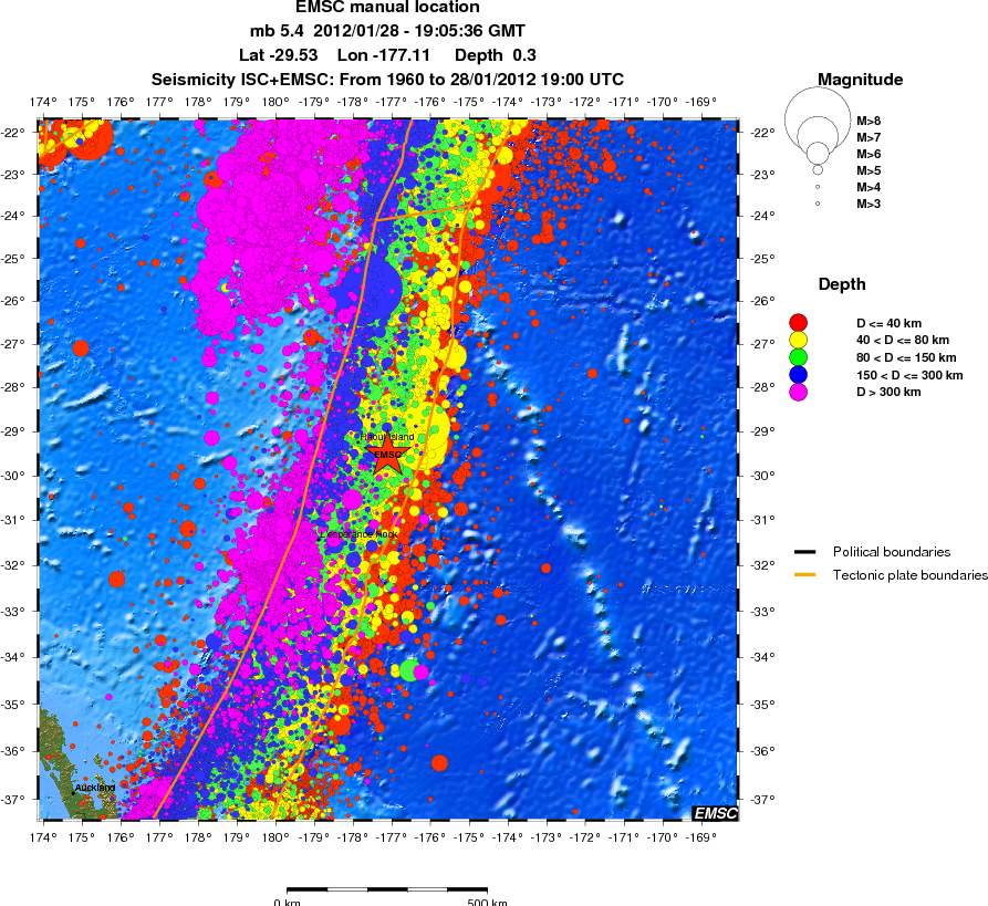 wide historical seismicity