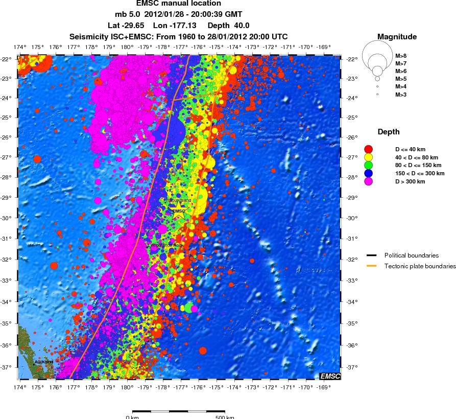 wide historical seismicity