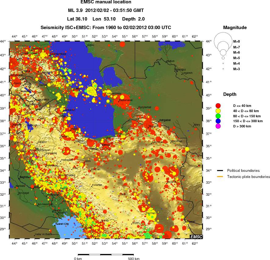 wide historical seismicity